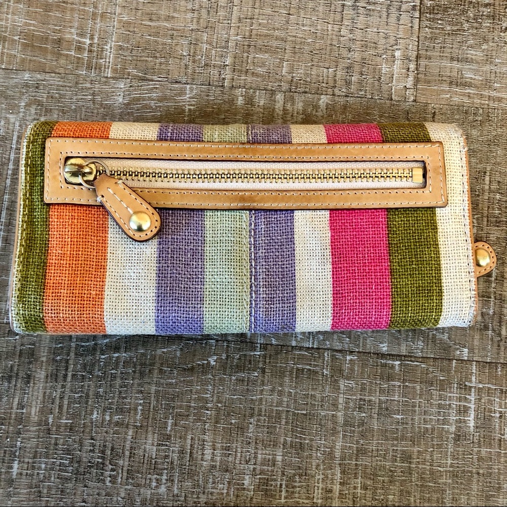 Coach Bonnie Legacy Stripe Wallet - Picture 2 of 7